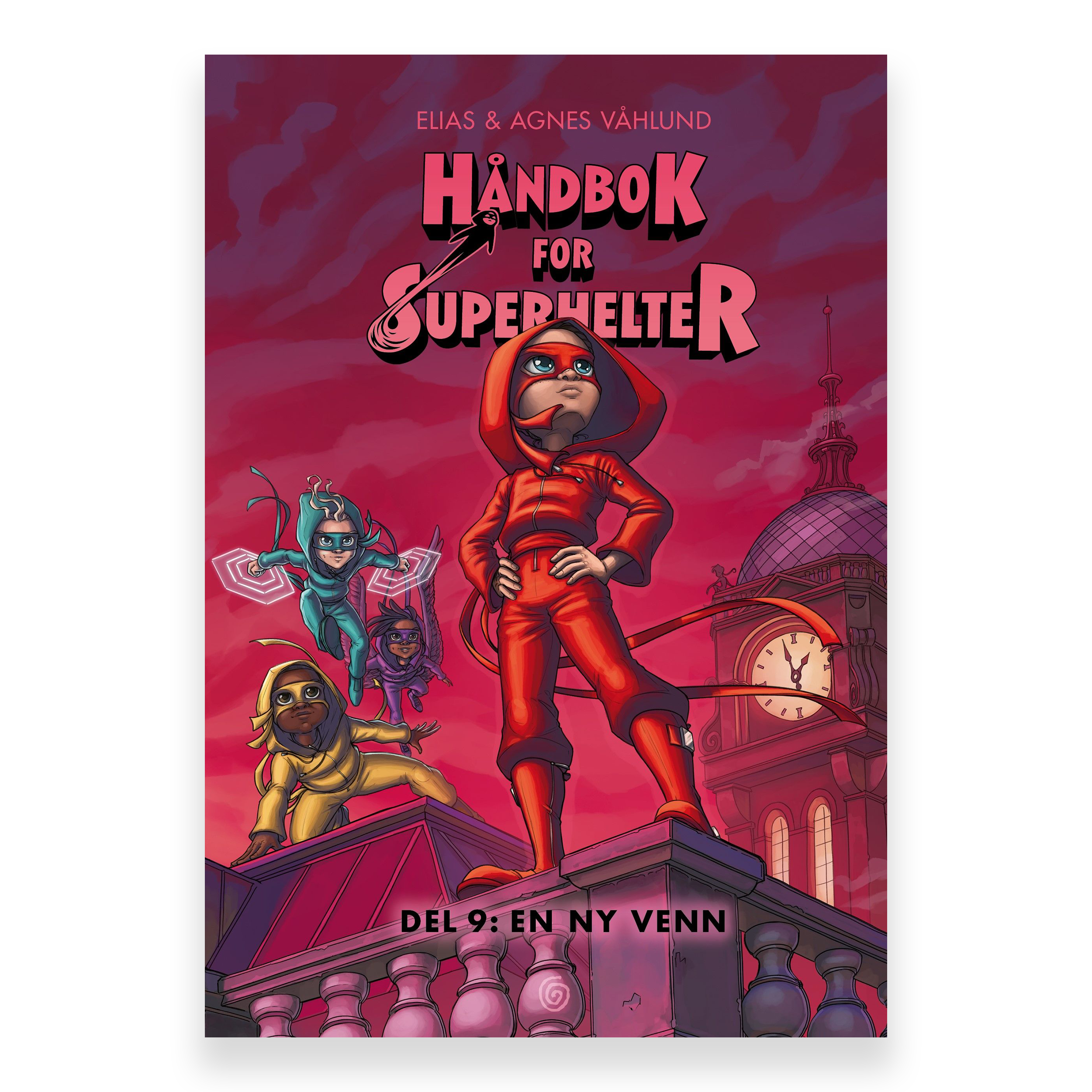 Håndbok for superhelter. Del 9: En ny venn av Elias Våhlund og Agnes Våhlund. Bok + lydbok