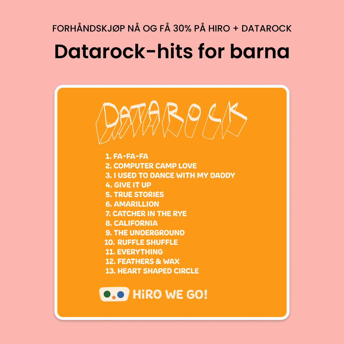 30% på HiRO ❤️ Datarock