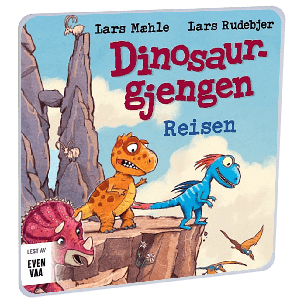Dinosaurgjengen 3. Reisen av Lars Mæhle – Lydbok til HiRO, norsk høyttaler uten skjerm