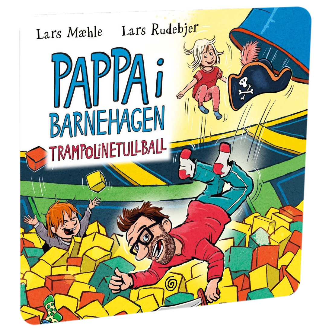 Pappa i barnehagen: Trampolinetullball. Tilgjengelig på HiRO – norsk, skjermfri høyttaler for barn med musikk og fortellinger