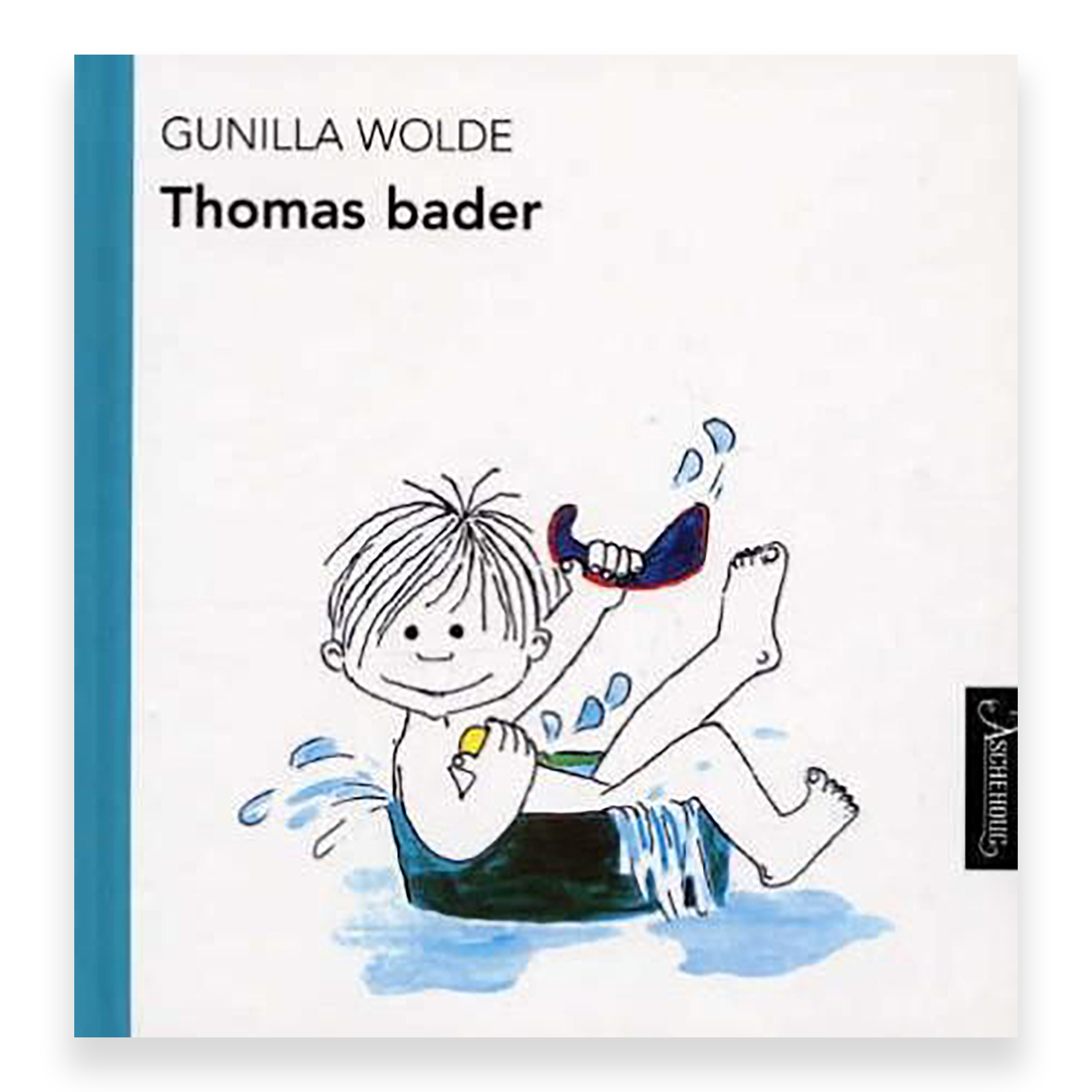 Thomas bader av Gunilla Wolde. Bok + Lydbok