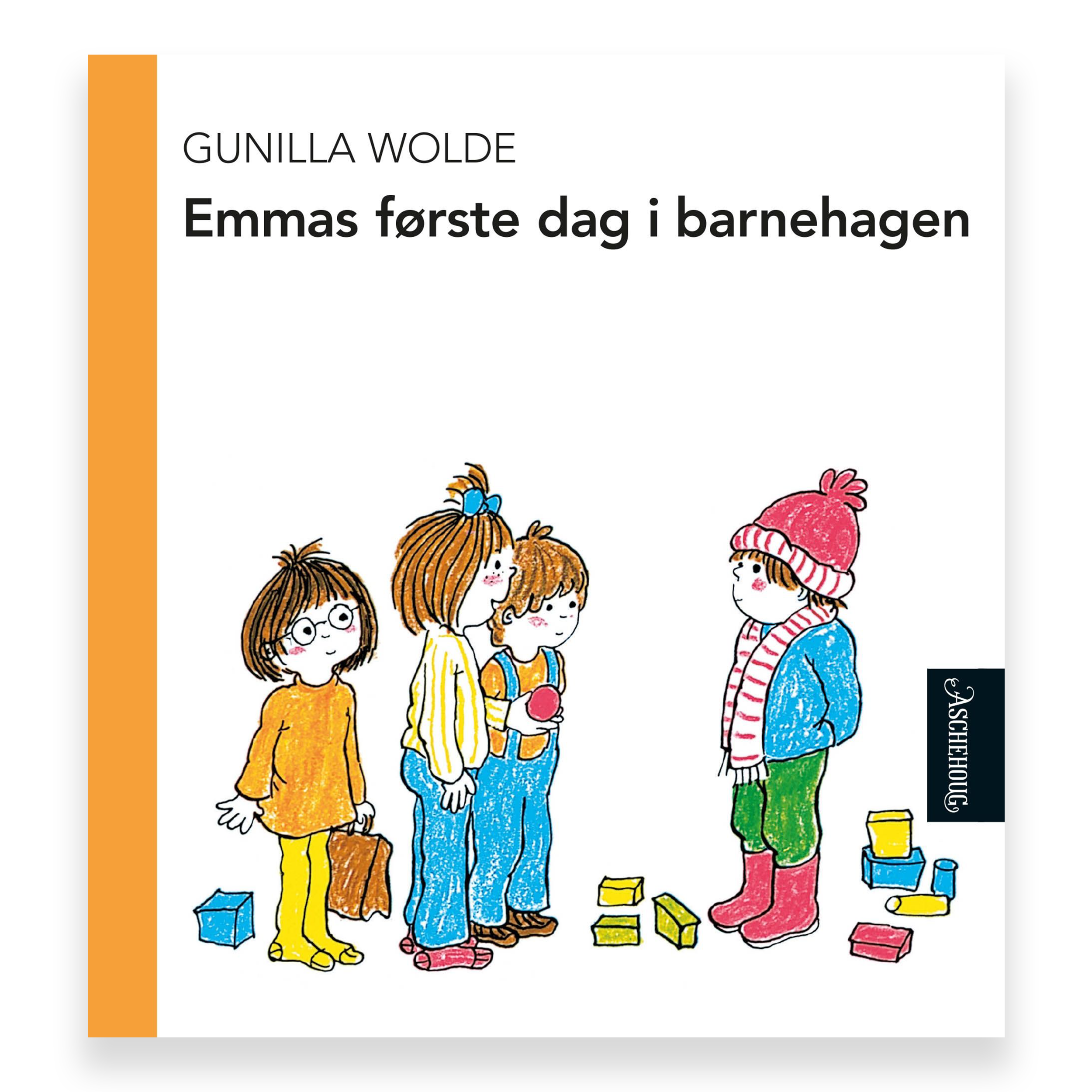 Emmas første dag i barnehagen av Gunilla Wolde. Bok + Lydbok