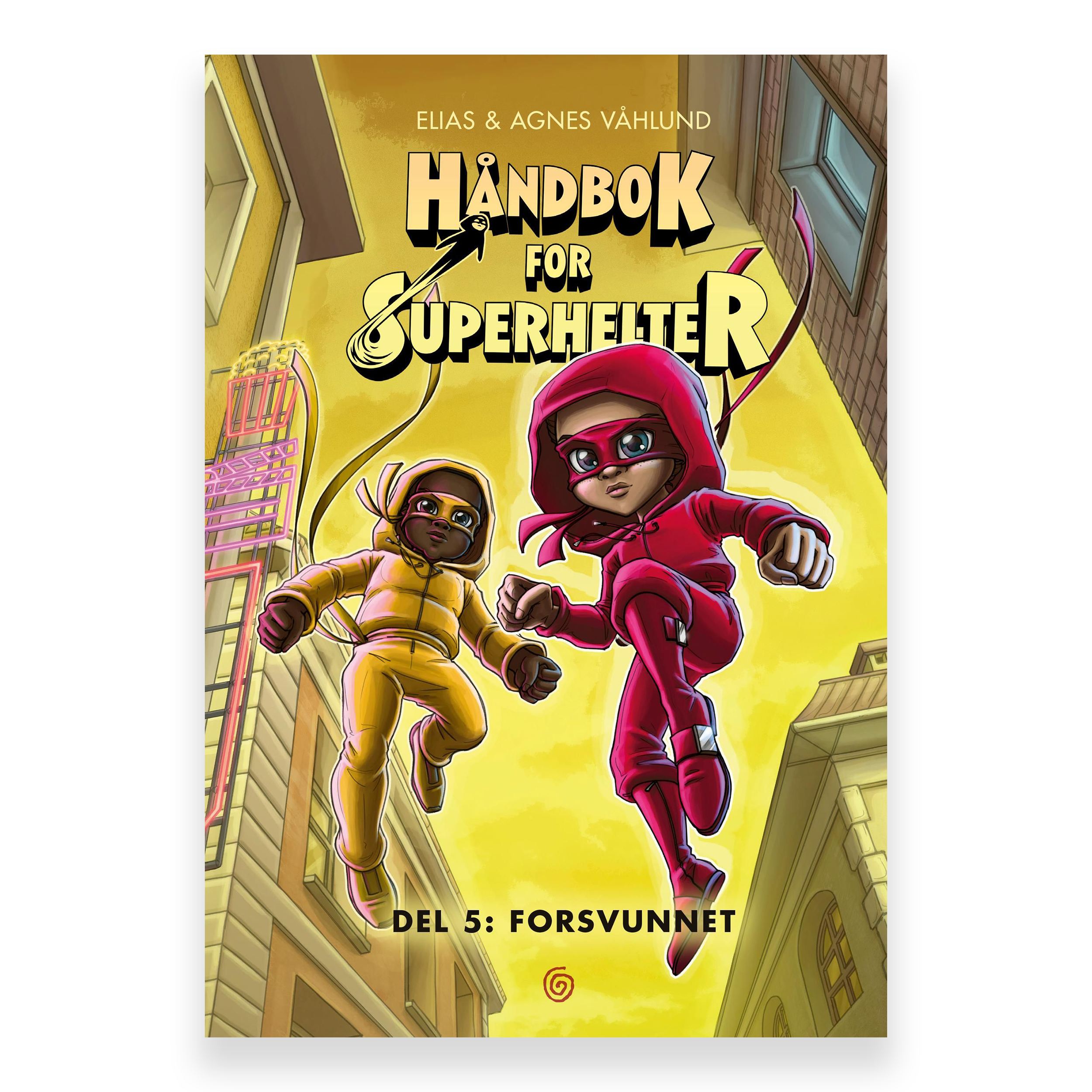 Håndbok for superhelter. Del 5: Forsvunnet av Elias Våhlund og Agnes Våhlund. Bok + lydbok