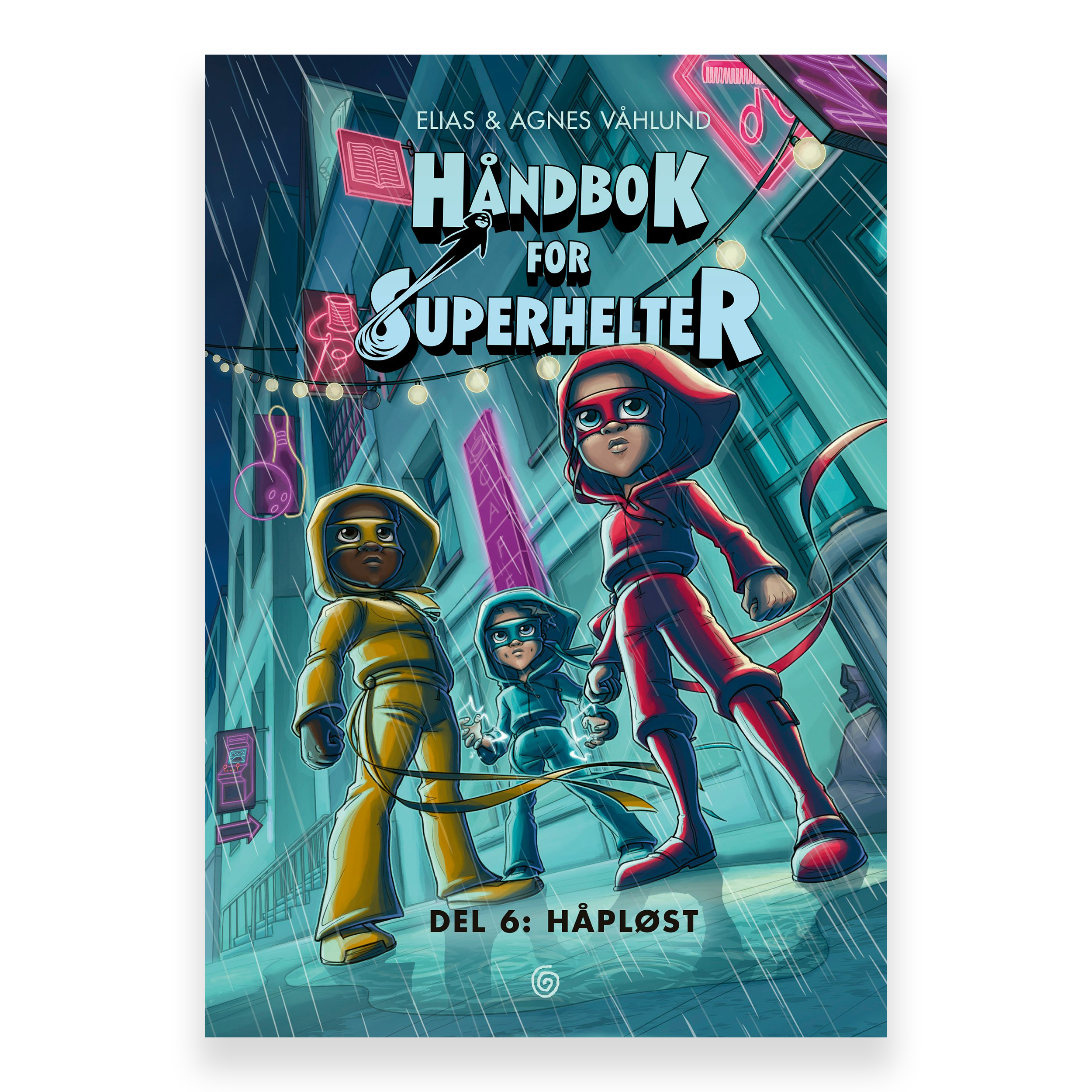 Håndbok for superhelter. Del 6: Håpløst av Elias Våhlund og Agnes Våhlund. Bok + lydbok