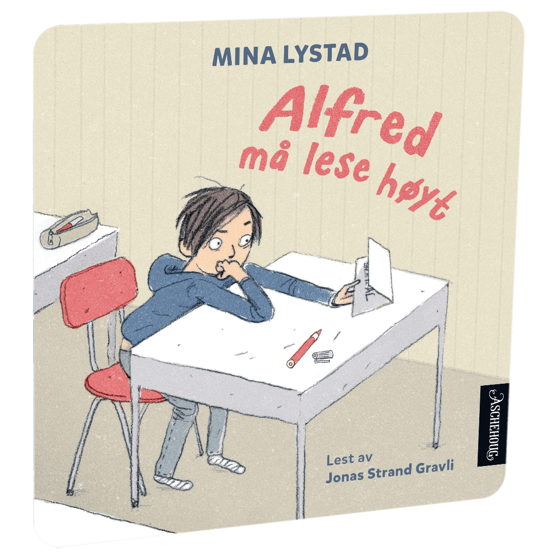 Alfred må lese høyt av Mina Lystad – Lydbok til HiRO, norsk høyttaler uten skjerm