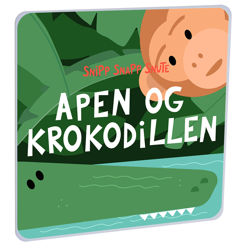 Apen og krokodillen av Snipp Snapp Snute – Lydbok til HiRO, norsk høyttaler uten skjerm