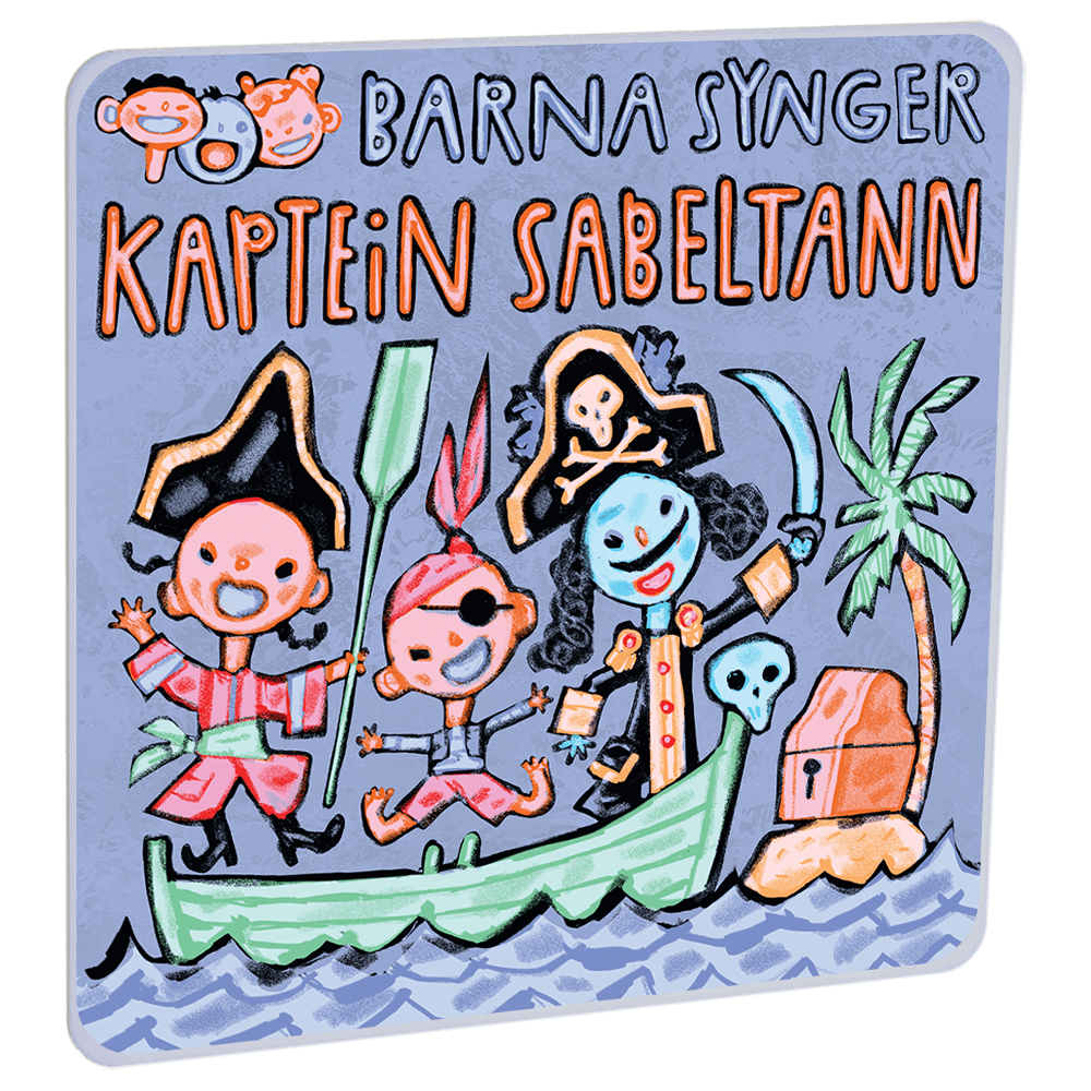 Barna Synger Kaptein Sabeltann | Barnemusikk på HiRO norsk høyttaler uten skjerm