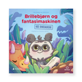 Brillebjørn og Fantasimaskinen: Hos dinosaurene av Nils Stokke. Bok + Lydbok | Barnemusikk på HiRO norsk høyttaler uten skjerm