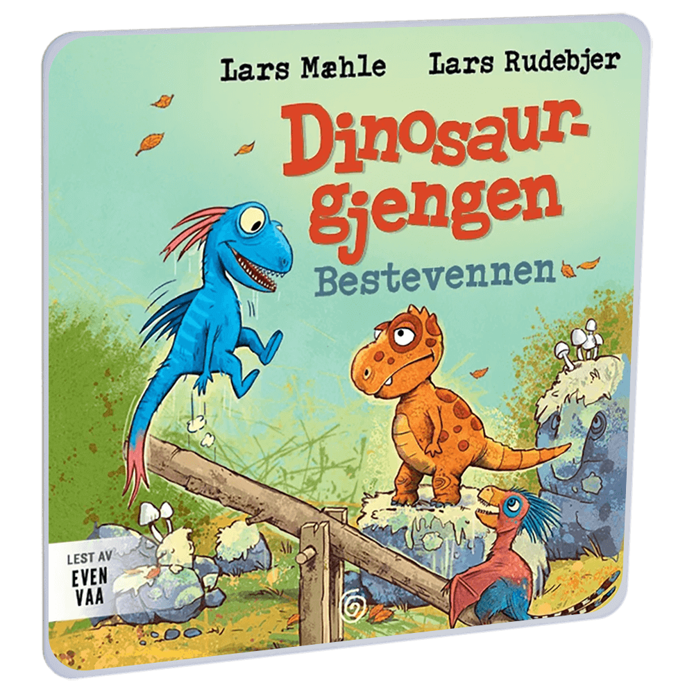 Dinosaurgjengen 5. Bestevennen av Lars Mæhle – Lydbok til HiRO, norsk høyttaler uten skjerm