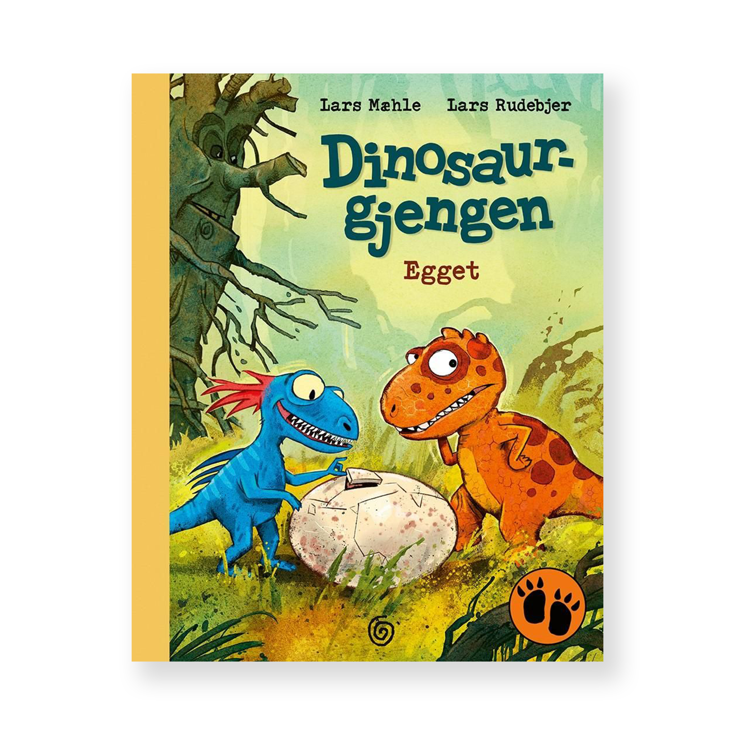 Dinosaurgjengen 1. Egget av Lars Mæhle. Bok + Lydbok | Barnemusikk på HiRO norsk høyttaler uten skjerm