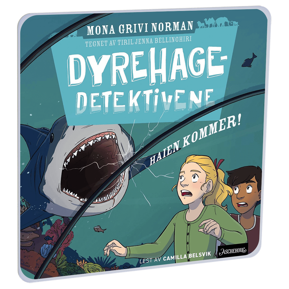 Dyrehagedetektivene: Haien kommer! av Mona Grivi Norman – Lydbok til HiRO, norsk høyttaler uten skjerm