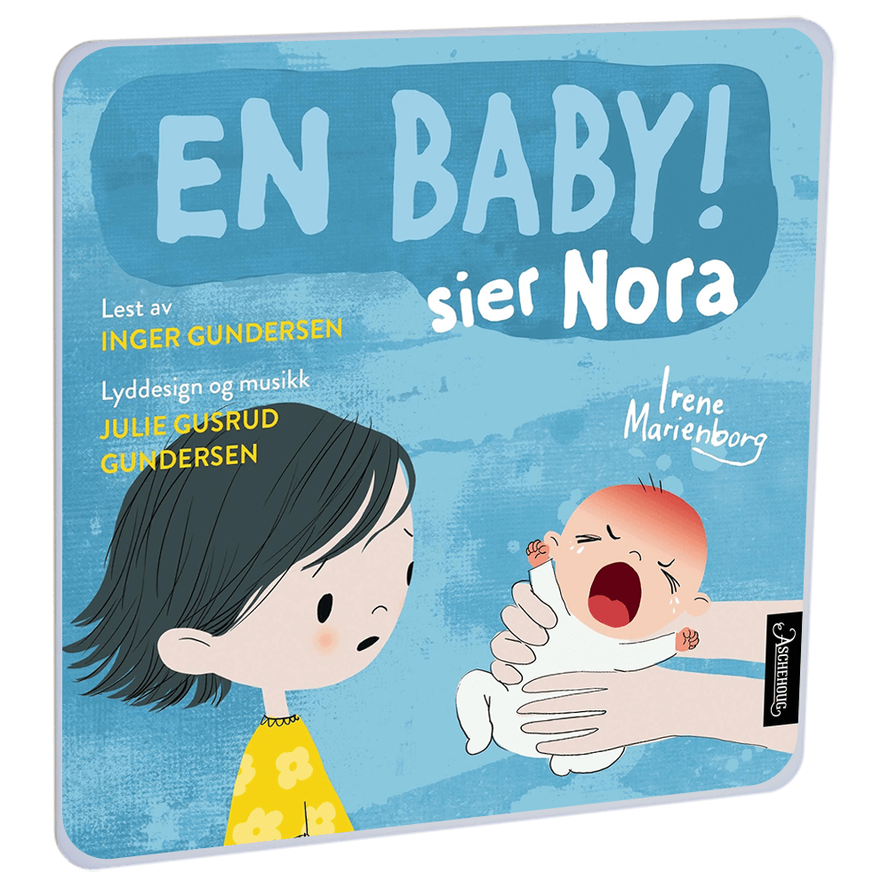 En baby! sier Nora av Irene Marienborg – Lydbok til HiRO, norsk høyttaler uten skjerm