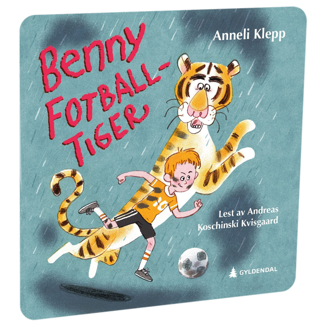 Benny fotball-tiger av Anneli Klepp Tilgjengelig på HiRO – norsk, skjermfri høyttaler for barn med musikk og fortellinger