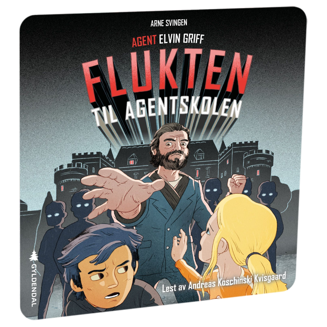 Agent Elvin Griff: Flukten til agentskolen av Arne Svingen Tilgjengelig på HiRO – norsk, skjermfri høyttaler for barn med musikk og fortellinger