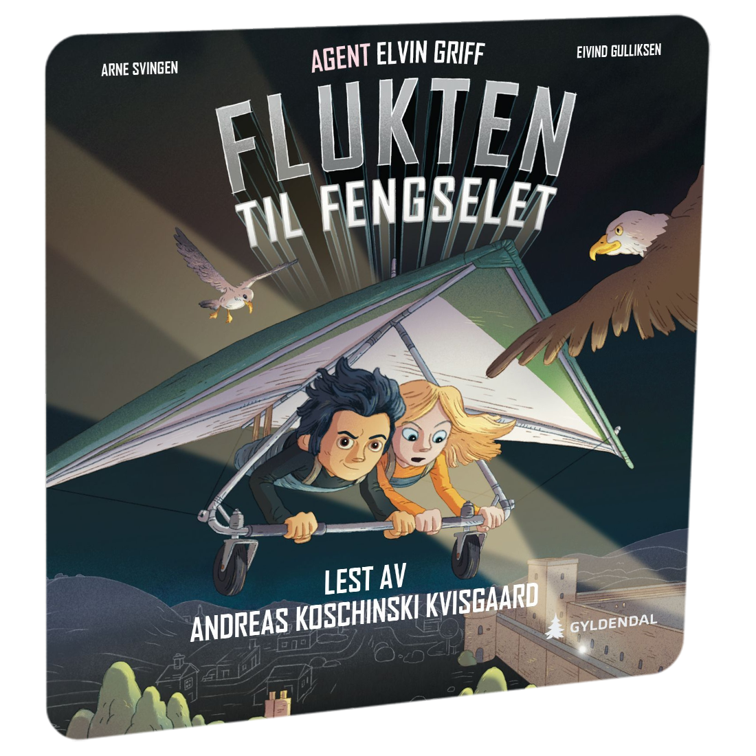 Agent Elvin Griff: Flukten til fengselet av Arne Svingen Tilgjengelig på HiRO – norsk, skjermfri høyttaler for barn med musikk og fortellinger