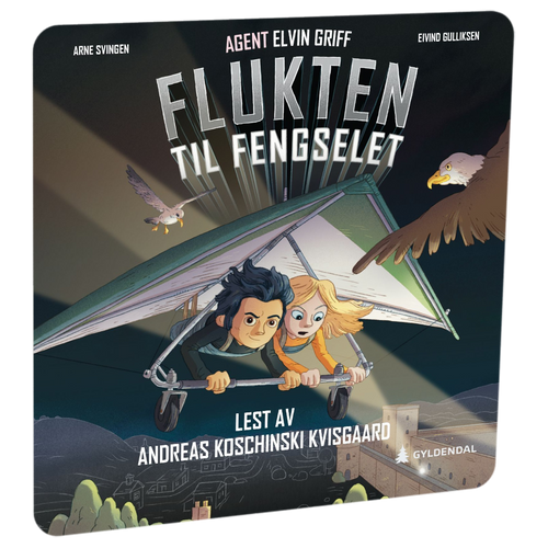 Agent Elvin Griff: Flukten til fengselet av Arne Svingen Tilgjengelig på HiRO – norsk, skjermfri høyttaler for barn med musikk og fortellinger