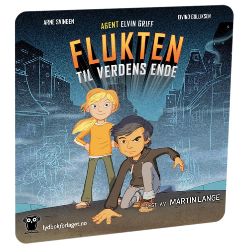 Agent Elvin Griff: Flukten til verdens ende av Arne Svingen Tilgjengelig på HiRO – norsk, skjermfri høyttaler for barn med musikk og fortellinger