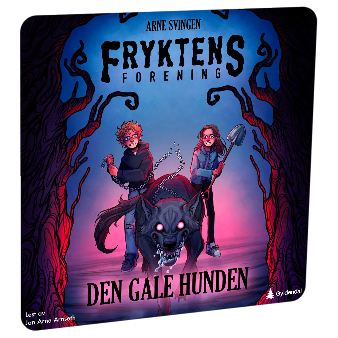 Fryktens forening: Den gale hunden av Arne Svingen. Tilgjengelig på HiRO – norsk, skjermfri høyttaler for barn med musikk og fortellinger