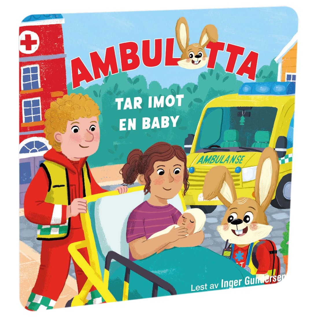 Ambulotta: Ambulotta tar imot en baby av Astrid Dahl Tilgjengelig på HiRO – norsk, skjermfri høyttaler for barn med musikk og fortellinger