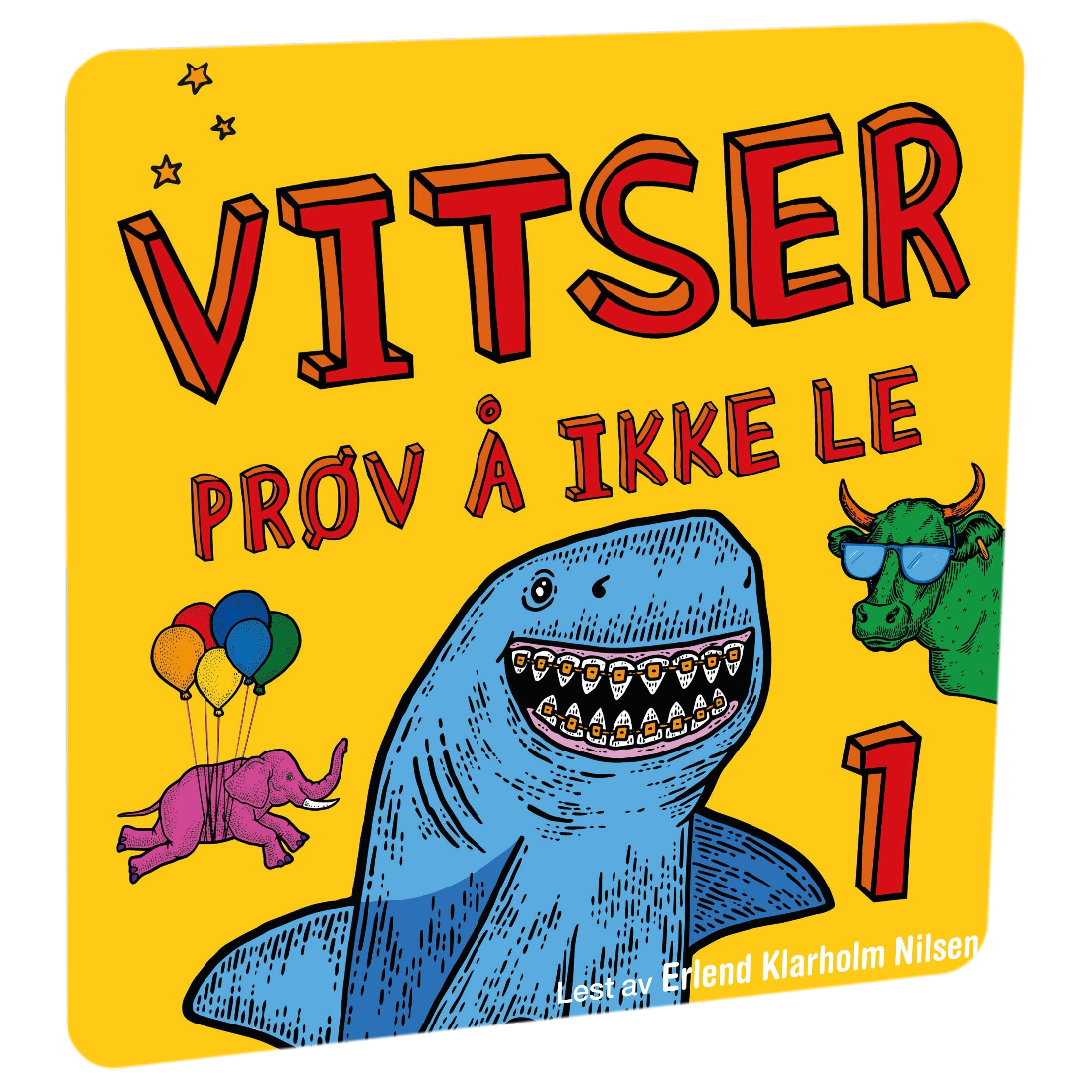 Vitser: Prøv å ikke le 1 av Claus von Vitzen. Tilgjengelig på HiRO – norsk, skjermfri høyttaler for barn med musikk og fortellinger