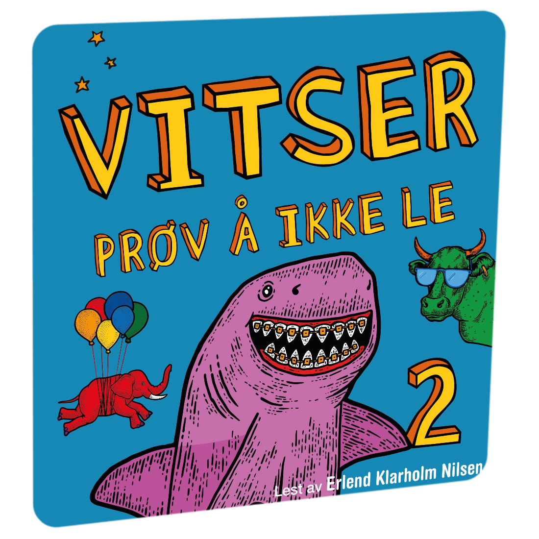 Vitser: Prøv å ikke le 2 av Claus von Vitzen. Tilgjengelig på HiRO – norsk, skjermfri høyttaler for barn med musikk og fortellinger