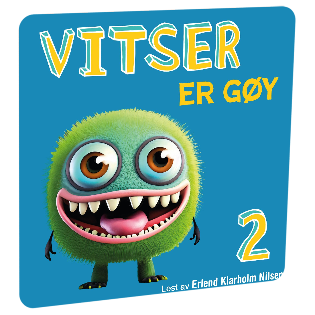 Vitser er gøy: 2: vitser om mat av Claus von Vitzen. Tilgjengelig på HiRO – norsk, skjermfri høyttaler for barn med musikk og fortellinger