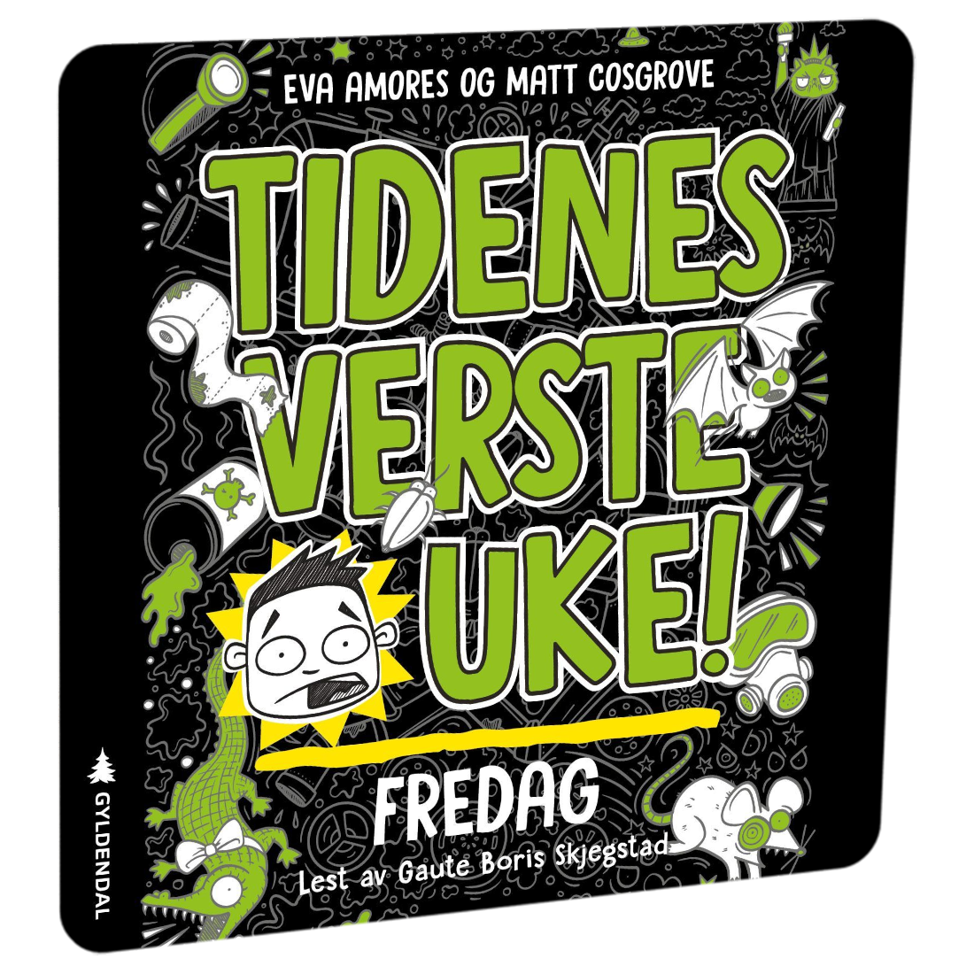 Tidenes verste uke!: Fredag av Eva Amores Tilgjengelig på HiRO – norsk, skjermfri høyttaler for barn med musikk og fortellinger