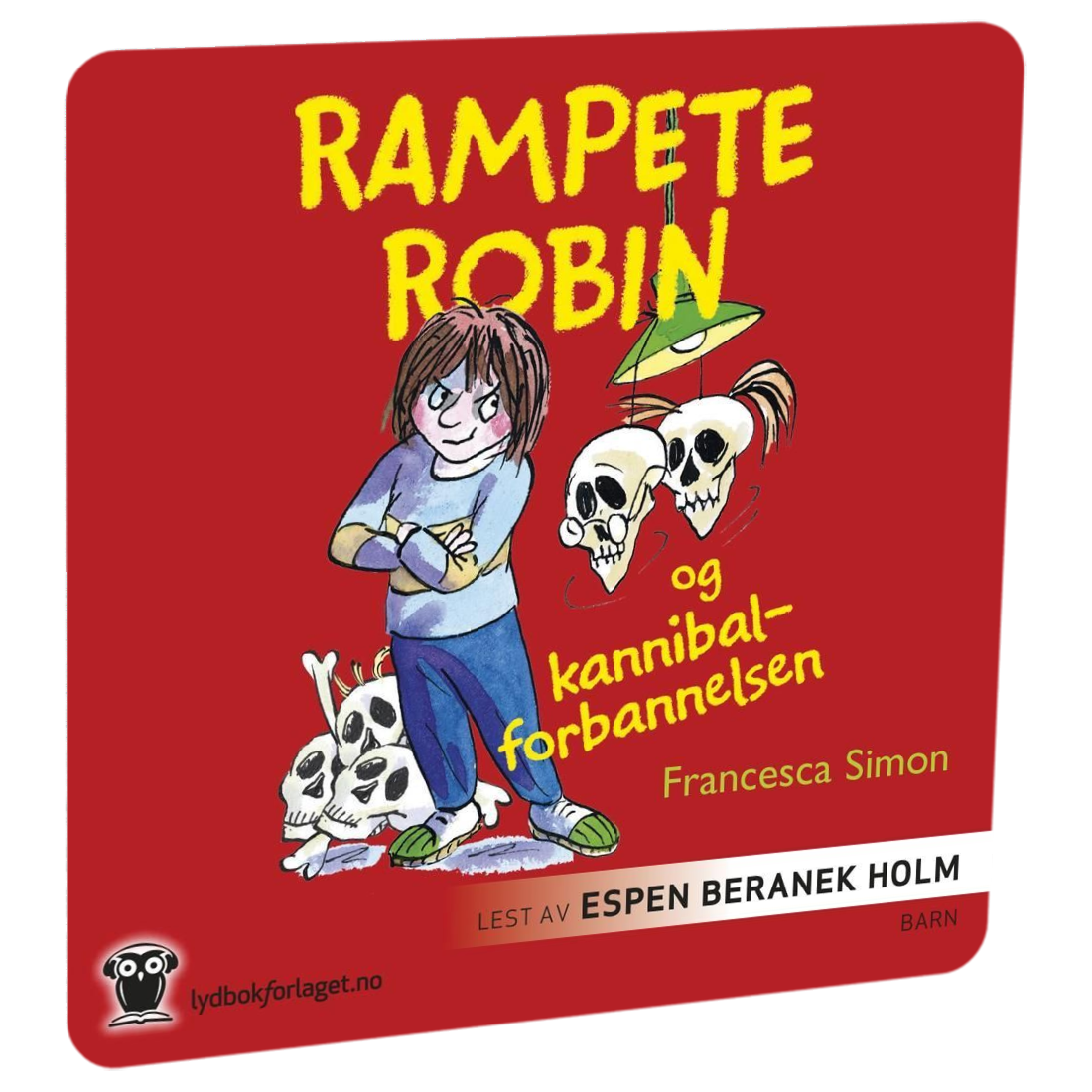 Rampete Robin og kannibalforbannelsen av Francesca Simon Tilgjengelig på HiRO – norsk, skjermfri høyttaler for barn med musikk og fortellinger