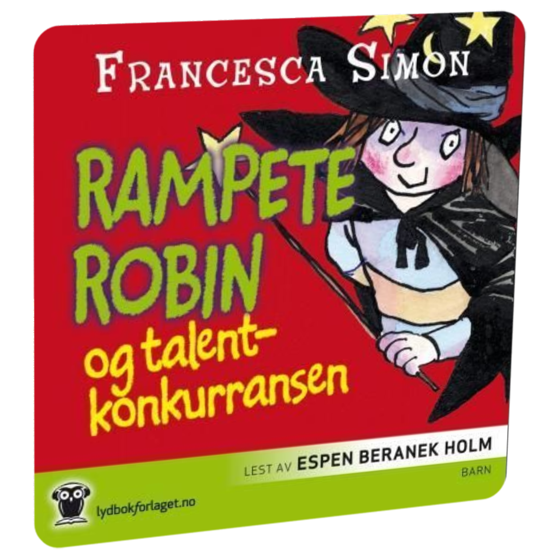 Rampete Robin og talentkonkurransen av Francesca Simon Tilgjengelig på HiRO – norsk, skjermfri høyttaler for barn med musikk og fortellinger