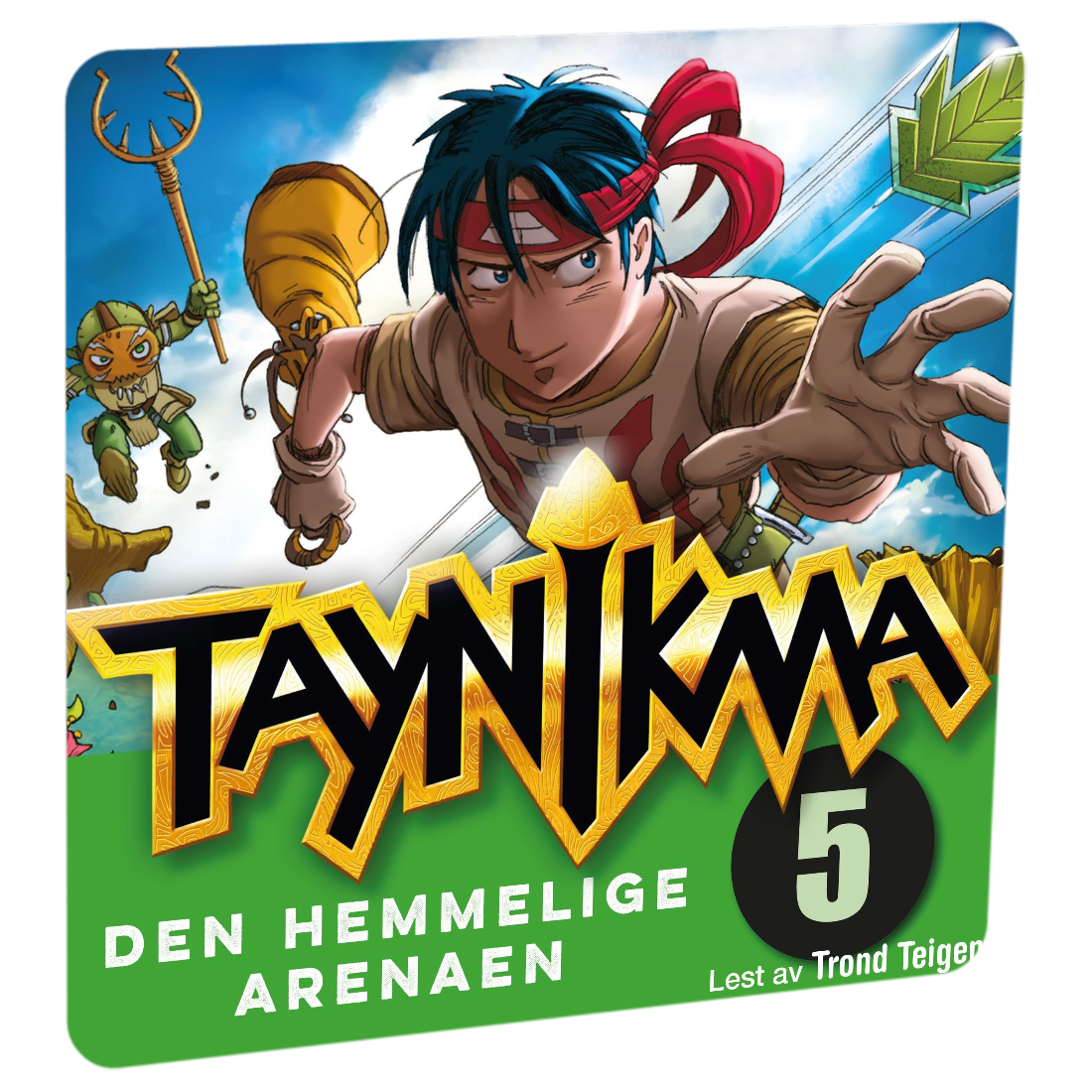 Taynikma: Den hemmelige arenaen av Jan Kjær. Tilgjengelig på HiRO – norsk, skjermfri høyttaler for barn med musikk og fortellinger