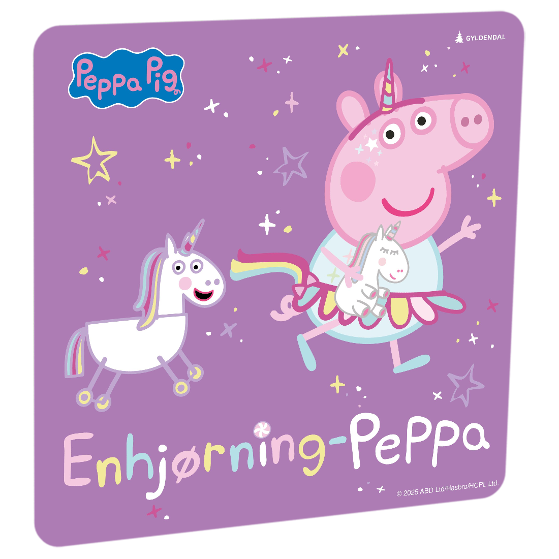 Enhjørning-Peppa av Lauren Holowaty. Tilgjengelig på HiRO – norsk, skjermfri høyttaler for barn med musikk og fortellinger
