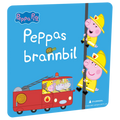 Peppas brannbil av Lauren Holowaty. Tilgjengelig på HiRO – norsk, skjermfri høyttaler for barn med musikk og fortellinger
