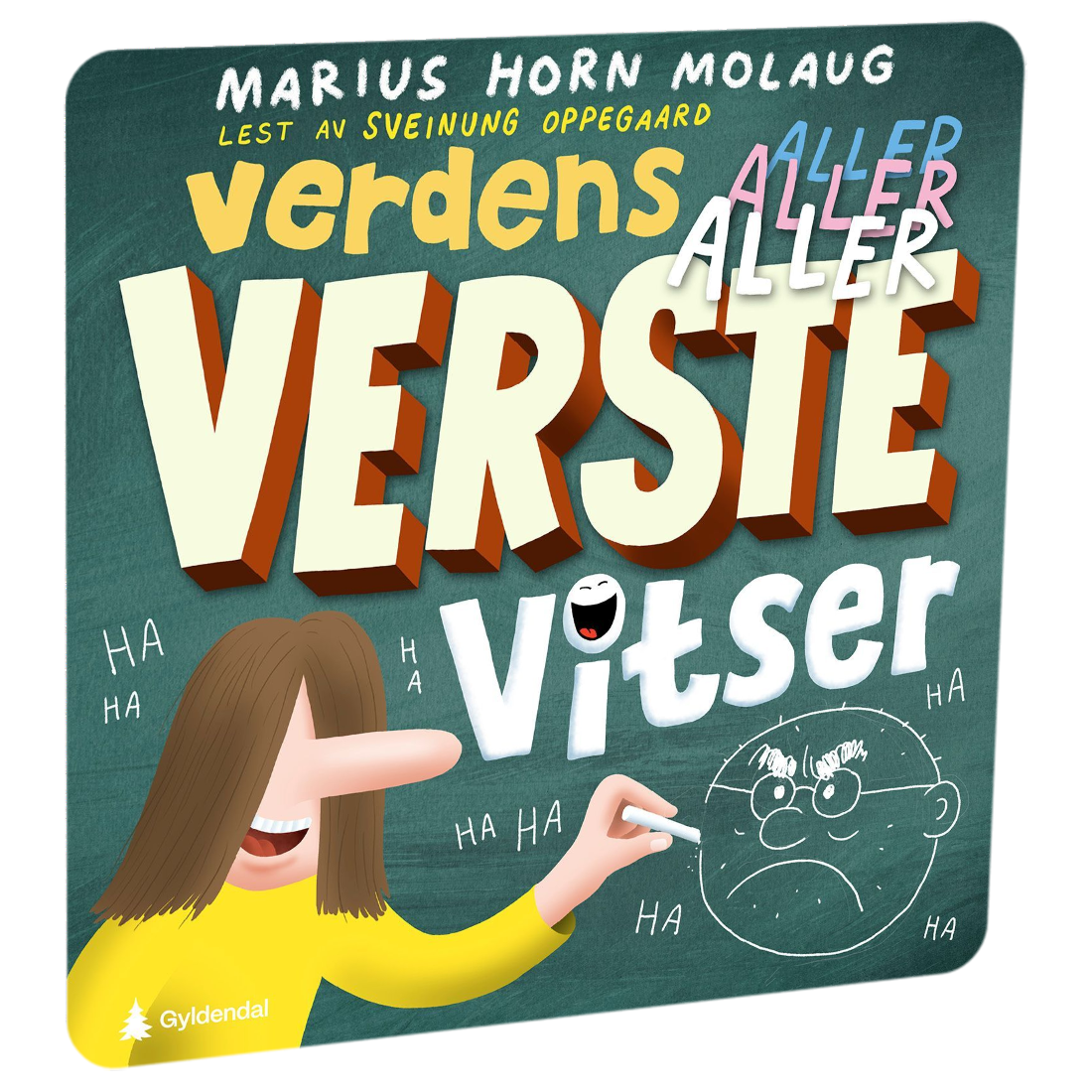 Verdens aller aller, aller verste vitser av Marius Horn Molaug Tilgjengelig på HiRO – norsk, skjermfri høyttaler for barn med musikk og fortellinger
