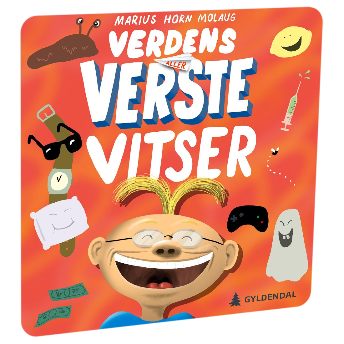 Verdens aller verste vitser av Marius Horn Molaug Tilgjengelig på HiRO – norsk, skjermfri høyttaler for barn med musikk og fortellinger