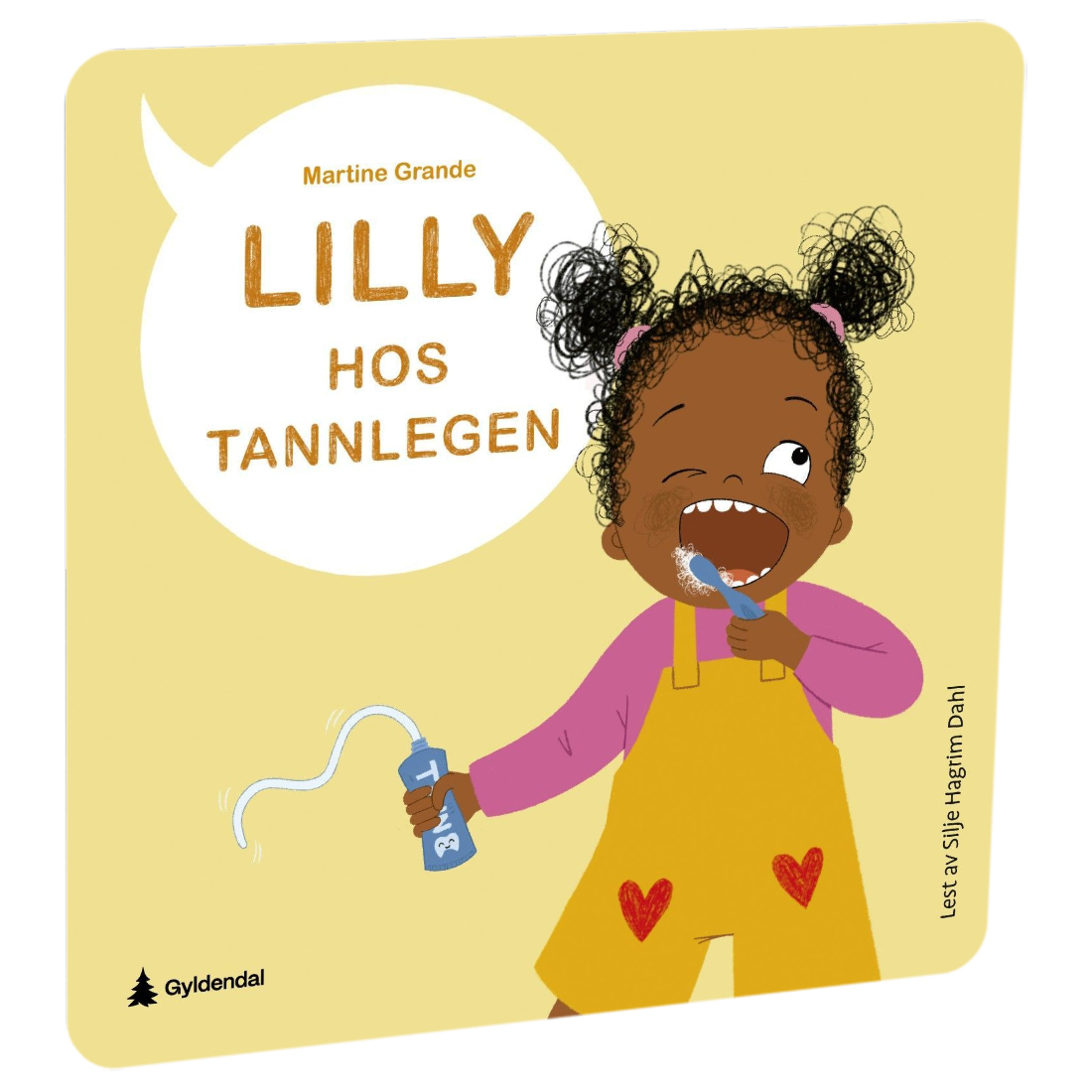 Lilly hos tannlegen. Tilgjengelig på HiRO – norsk, skjermfri høyttaler for barn med musikk og fortellinger