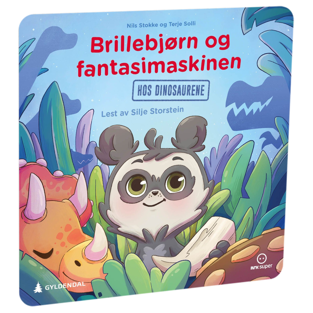 Brillebjørn og fantasimaskinen: Hos dinosaurene av Nils Stokke | Lydbok på HiRO