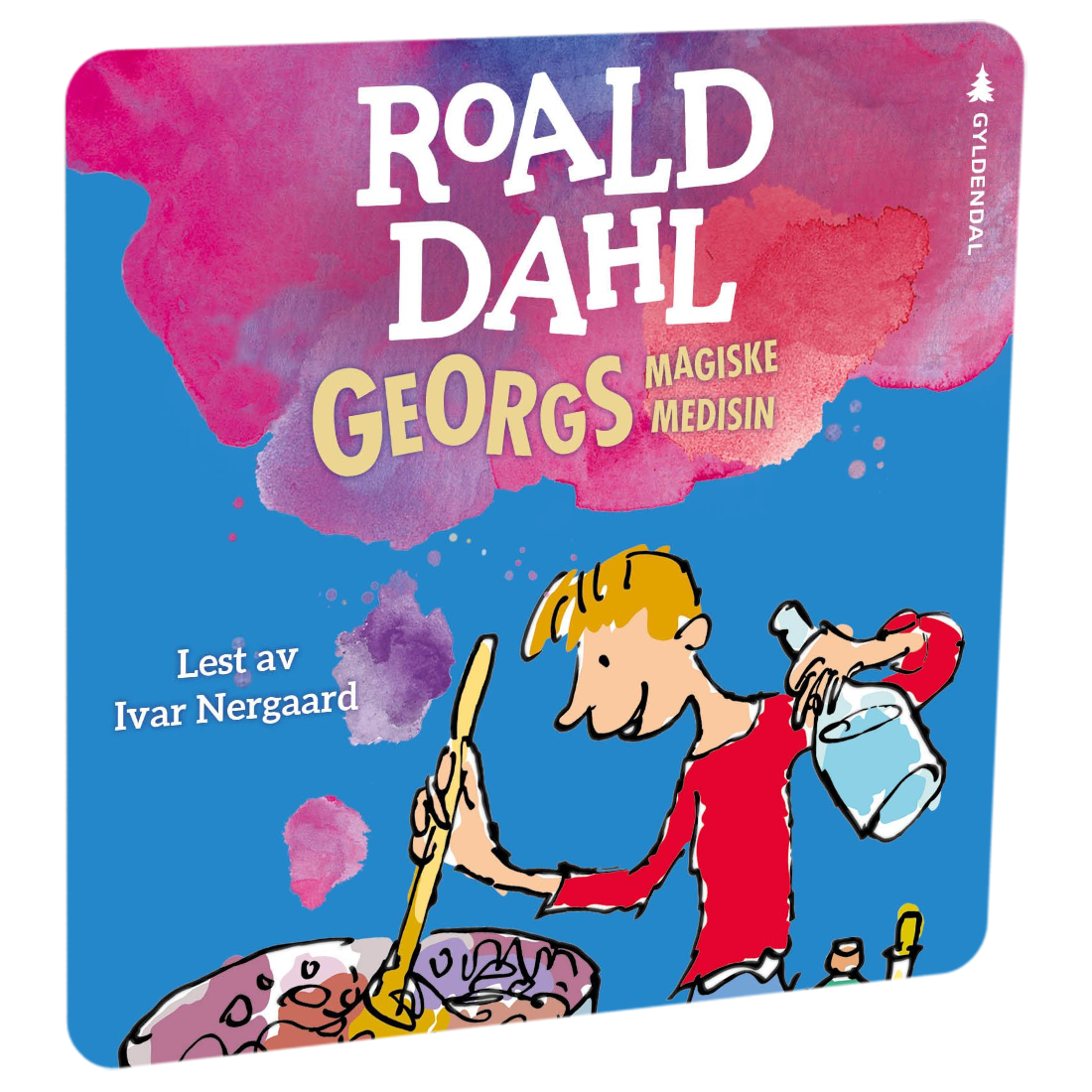 Georgs magiske medisin av Roald Dahl Tilgjengelig på HiRO – norsk, skjermfri høyttaler for barn med musikk og fortellinger