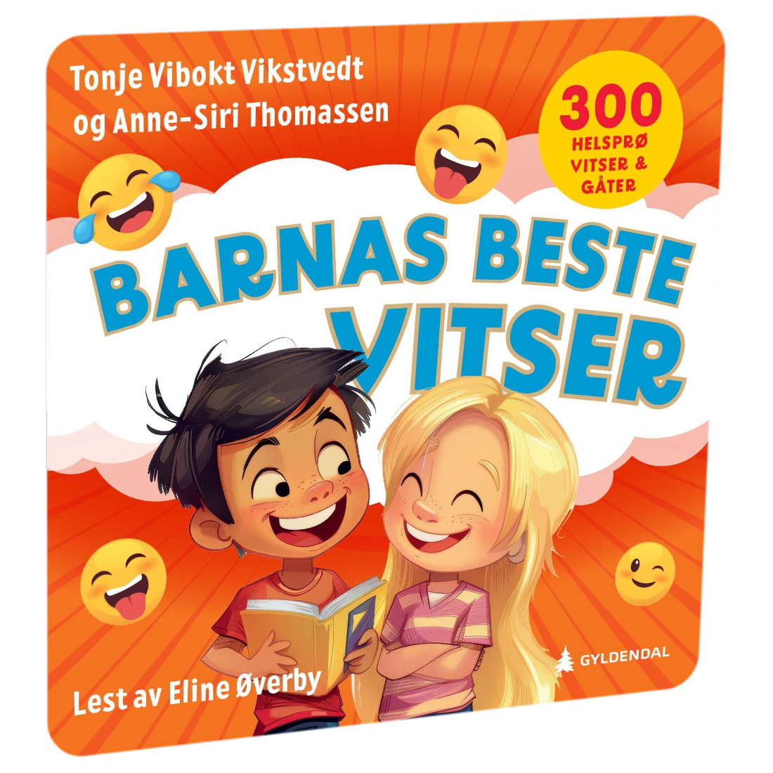 Barnas beste vitser av Tonje Vikstvedt Tilgjengelig på HiRO – norsk, skjermfri høyttaler for barn med musikk og fortellinger
