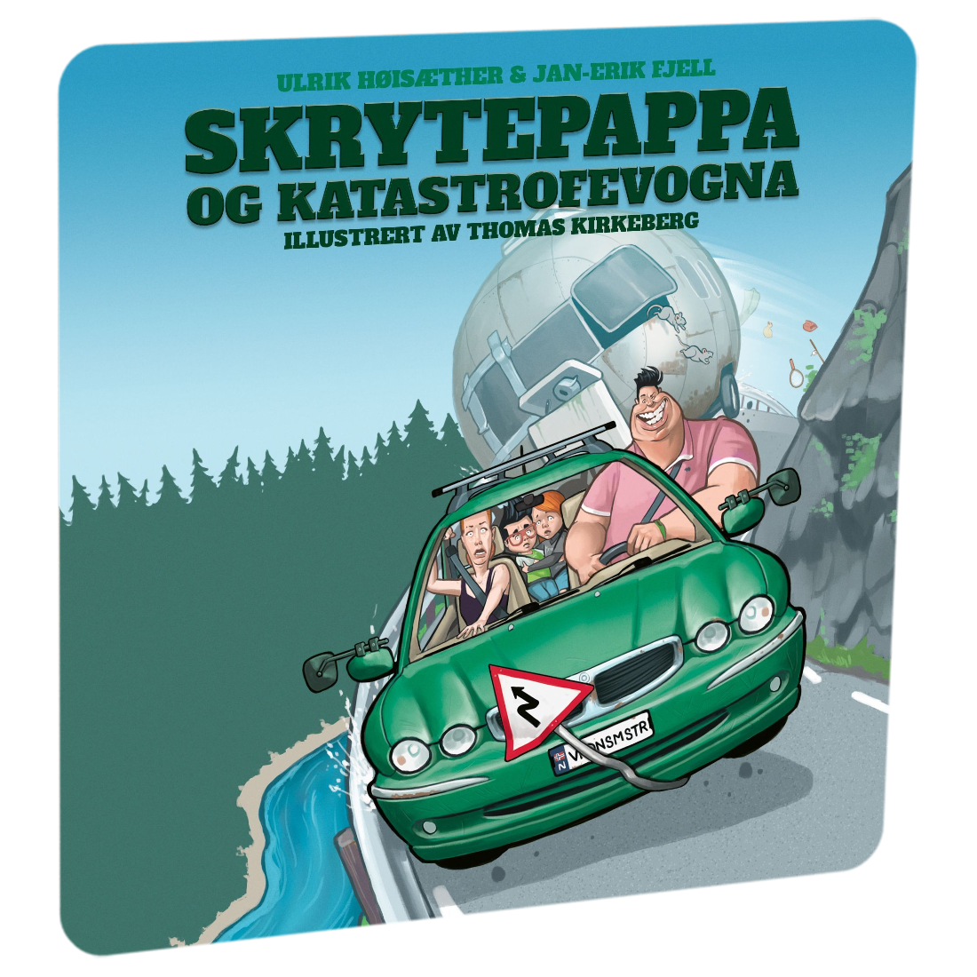 Skrytepappa og katastrofevogna av Ulrik Høisæther. Tilgjengelig på HiRO – norsk, skjermfri høyttaler for barn med musikk og fortellinger