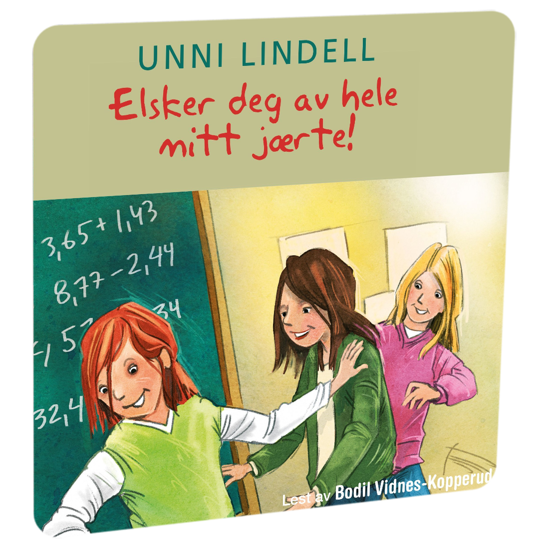 Ella: Elsker deg av hele mitt jærte! av Unni Lindell. Tilgjengelig på HiRO – norsk, skjermfri høyttaler for barn med musikk og fortellinger