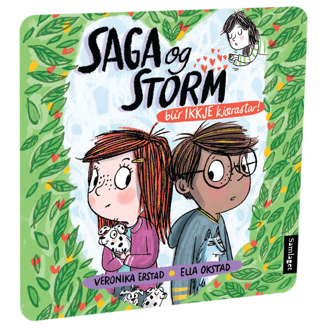 Saga og Storm: Saga og Storm blir ikkje kjærastar av Veronika Erstad. Tilgjengelig på HiRO – norsk, skjermfri høyttaler for barn med musikk og fortellinger