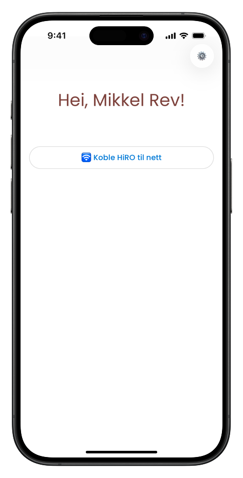 HiRO - Brukermanual - App - Hjem
