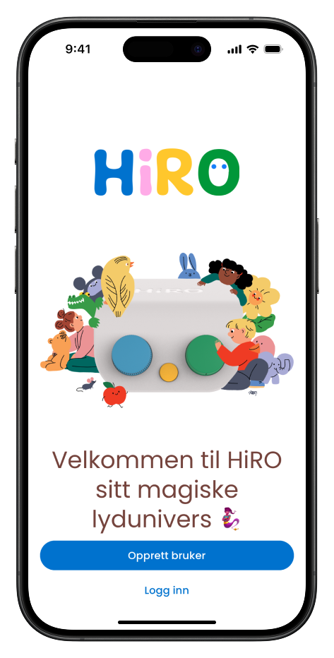 HiRO - Brukermanual - App - Start