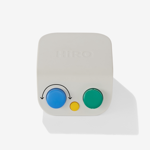 HiRO - Brukermanual - Vri på blå knapp