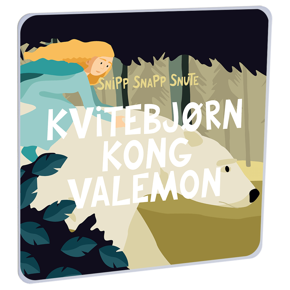 Kvitebjørn kong Valemon av Snipp Snapp Snute – Lydbok til HiRO, norsk høyttaler uten skjerm