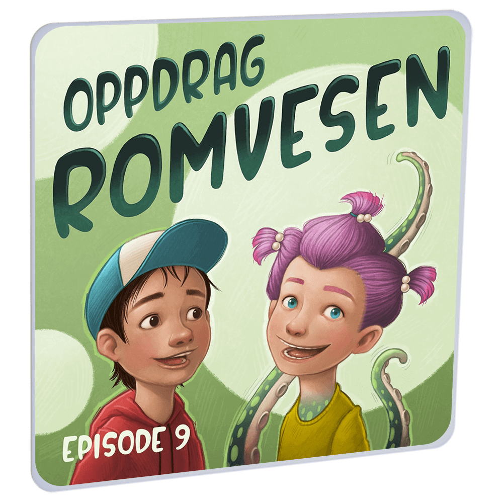 Oppdrag Romvesen Episode 9: Spionasjen av Ingunn Thon og Christian Wiik Gjerde – Lydbok til HiRO, norsk høyttaler uten skjerm
