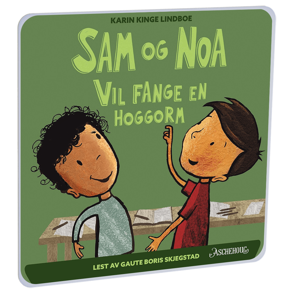 Sam og Noa vil fange en hoggorm av Karin Kinge Lindboe – Lydbok til HiRO, norsk høyttaler uten skjerm