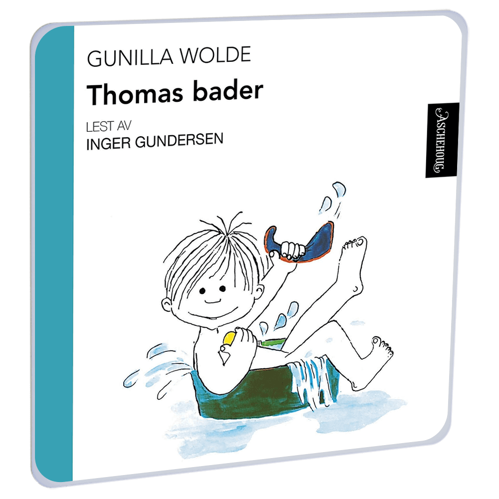 Thomas bader av Gunilla Wolde – Lydbok til HiRO, norsk høyttaler uten skjerm