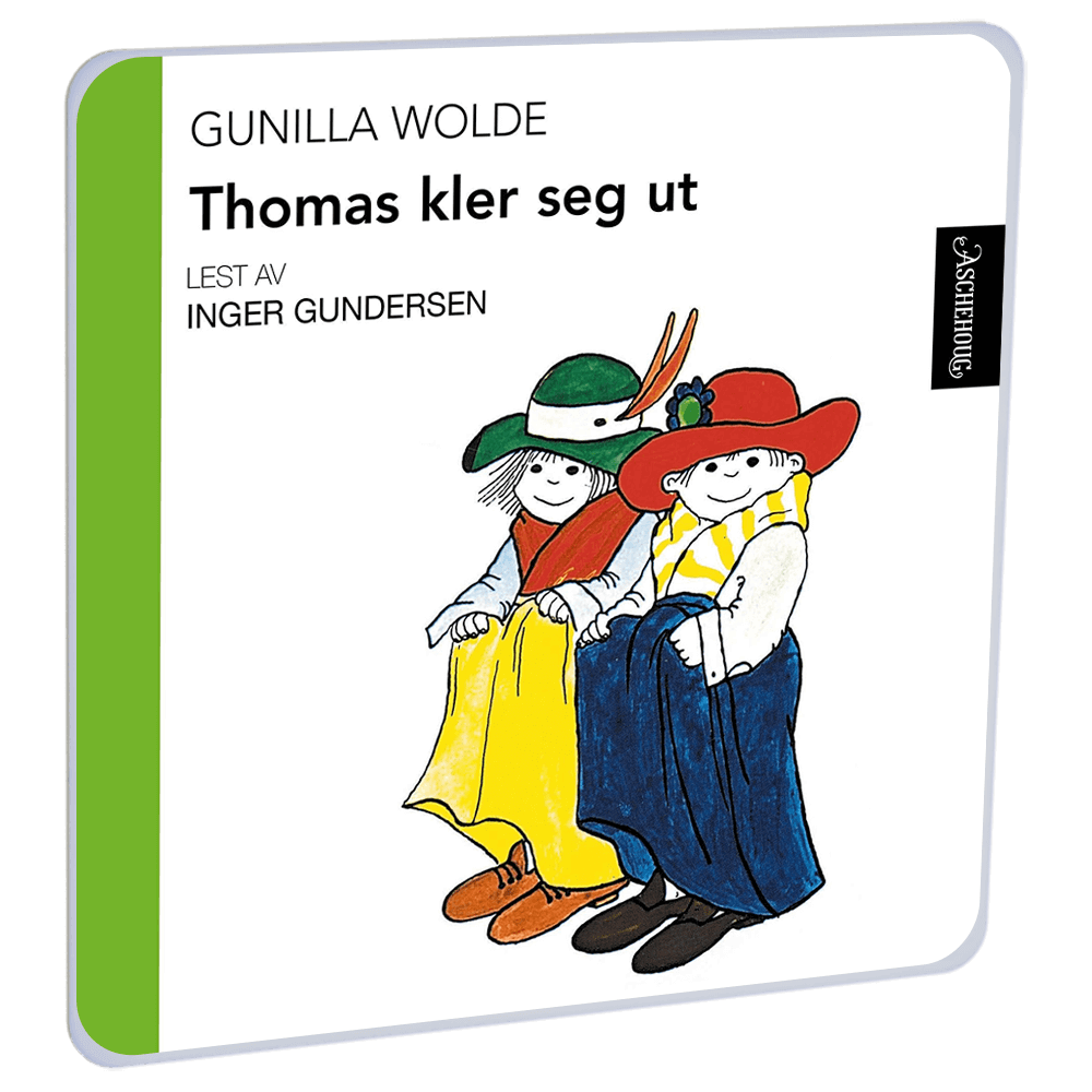Thomas kler seg ut av Gunilla Wolde – Lydbok til HiRO, norsk høyttaler uten skjerm