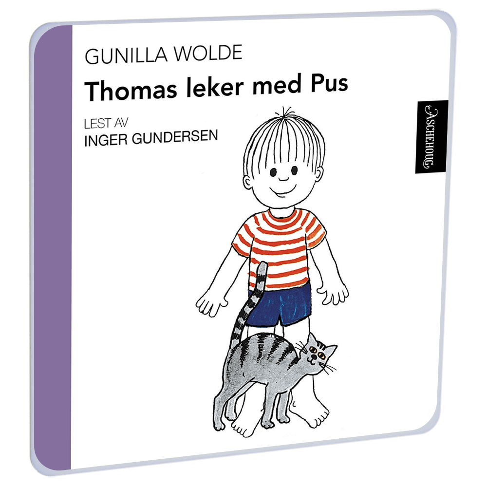 Thomas leker med Pus av Gunilla Wolde – Lydbok til HiRO, norsk høyttaler uten skjerm